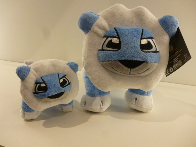 青色ライオン君