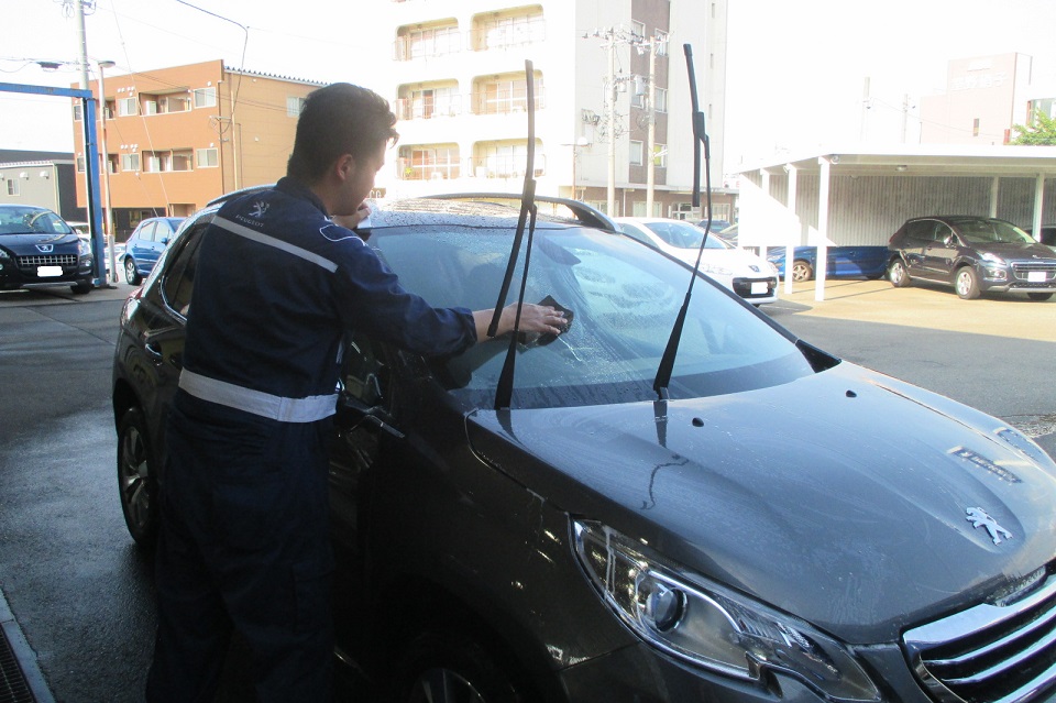 洗車中！！