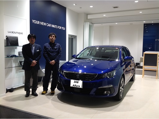 納車*308Allure BlueHDi