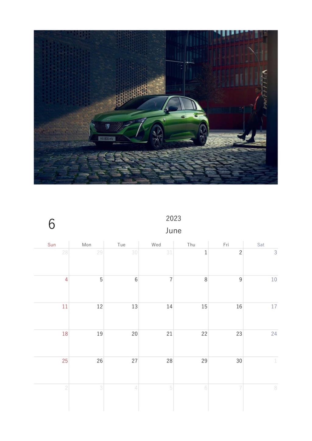 6月デジタルカレンダー📅