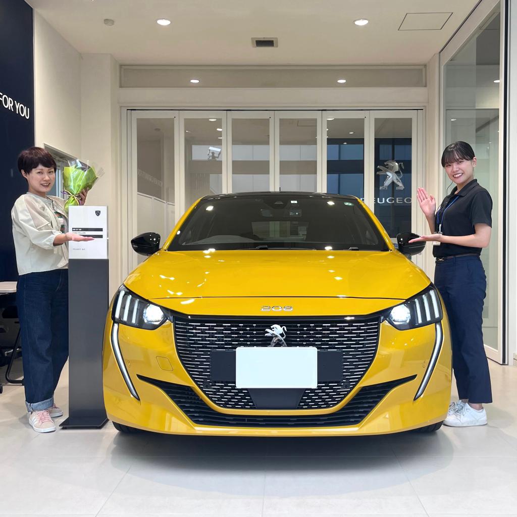208GTご納車ありがとうございます🚗💨