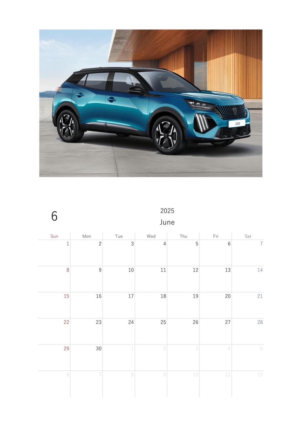 6月 デジタルカレンダー📆