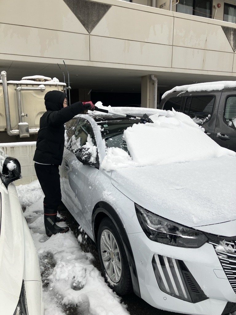 運転にはお気を付けくださいませ❄️