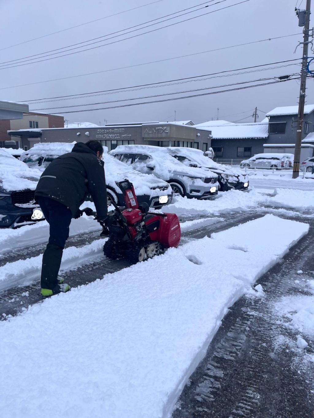 積もりましたね…⛄