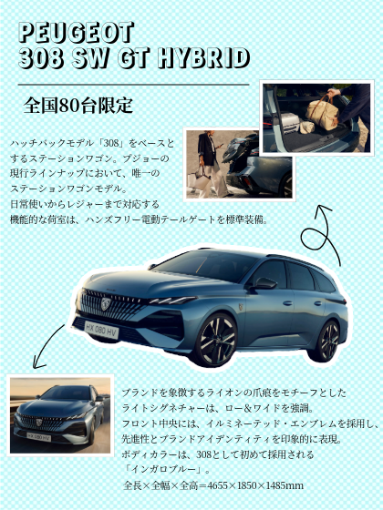 レア度★★★⁉️308 SW GT HYBRID